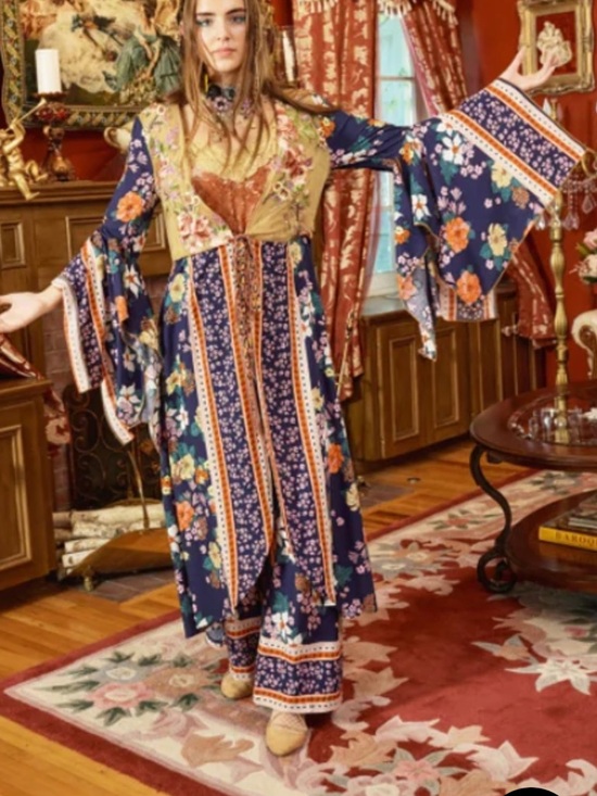 Aratta Tops - Aratta Amelia Kimono Top Night Floral NWT